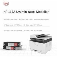 HP Color Laser 150a 117A Muadil Toner Çipsiz W2070A - W2071A - W2072A - W2073A