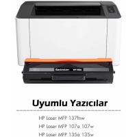 Baskistan HP Laser MFP 137fnw  106A W1106A Siyah Toner Muadil Çipli