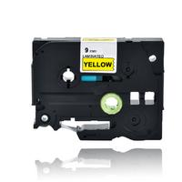 Baskistan Brother TZE-651 24 mm Sarı Üzeri Siyah Laminasyonlu Etiket (24mm x 8m)