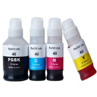 Canon GI-40 Mürekkep Seti 4x500 ml + Kilitli Kapak Mürekkep Seti (Muadil)