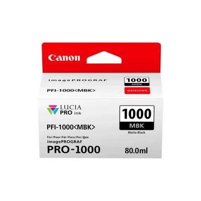 Canon PFI-1000MBK 0545C001 Mat Siyah Orijinal Kartuş