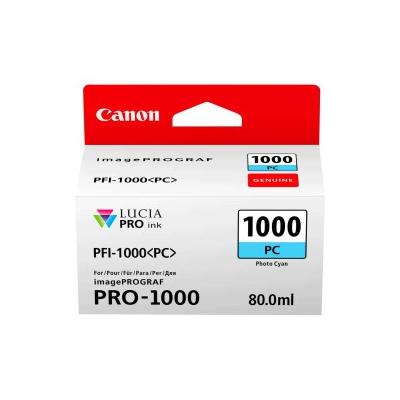 Canon PFI-1000PC 0550C001 Foto Mavi Orijinal Kartuş