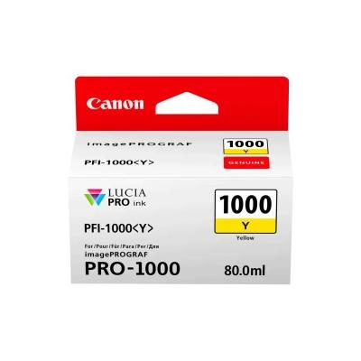 Canon PFI-1000Y 0549C001 Sarı Orijinal Kartuş
