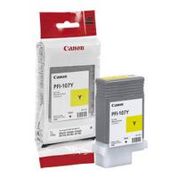 كارتوش أصلي كانون PFI-107Y 6708B001 أصفر