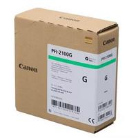 كانون PFI-2100G (5273C001) أخضر أصلية بطاقة - GP-2000 / GP-4000
