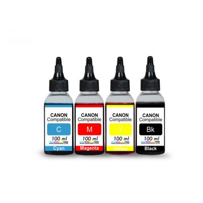 Canon Yazıcılar için Mürekkep Seti 4x100 ml