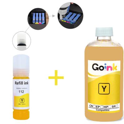 Epson 112 Sarı Pigment Mürekkep 500 ml + 70 ml (Muadil)