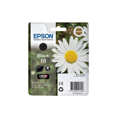 Epson 18 T1801 C13T18014020 Siyah Orijinal Kartuş