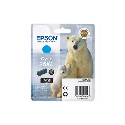 Epson 26XL T2632 C13T26324020 Mavi Yüksek Kapasiteli Orijinal Kartuş