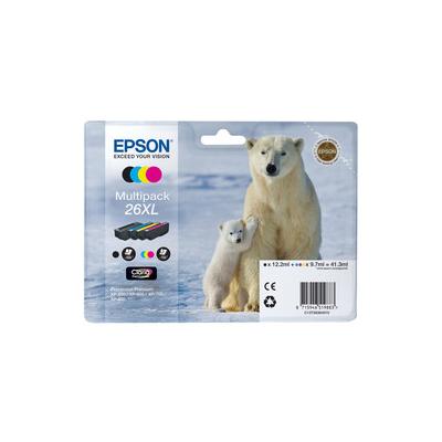 Epson 26XL T2636 C13T26364020 Yüksek Kapasiteli Orijinal Kartuş Seti