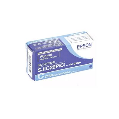 Epson SJIC22 C33S020602 Mavi Orijinal Kartuş