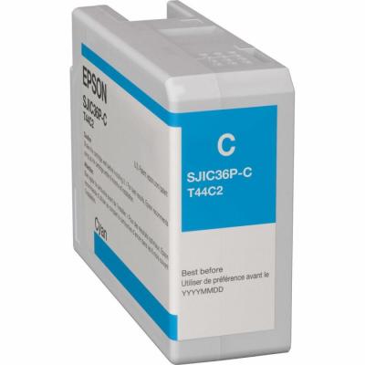 Epson SJIC36P-C (C13T44C240) Mavi Orijinal Kartuş - C6000 / C6500