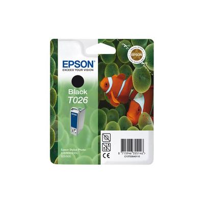Epson T026 C13T02640120 Siyah Orijinal Kartuş