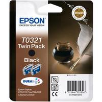 Epson T0321 C13T03214220 Siyah Orijinal Kartuş 2'li Set