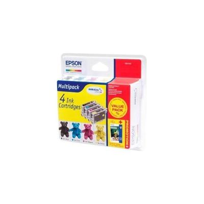 Epson T044140BA 4'lü Set Kartuş Seti 20 Adet Fotoğraf Kağıdı