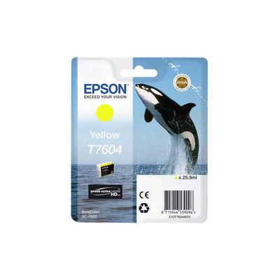 Epson T7604 C13T76044010 Sarı Orijinal Kartuş