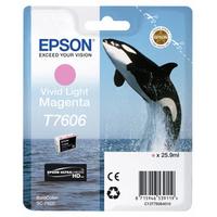 كرتوج Epson T7606 C13T76064010 الأصلي الأحمر