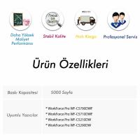 Epson WF-C5210DW Mavi Mürekkep Kartuşu XL (Muadil)