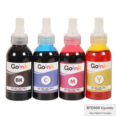 Goink Brother DCP-T730DW BTD100 CMYK 4 Renk Mürekkep Seti 4x100 ml(Muadil)