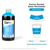 Goink Karton Bardak Baskı Mürekkebi 500 ml - Epson Uyumlu Pigment (Renk Seçenekli)