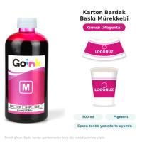 Goink Karton Bardak Baskı Mürekkebi 500 ml - Epson Uyumlu Pigment (Renk Seçenekli)