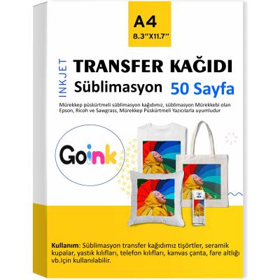 Goink Transfer Kağıdı (Polyester/Seramik/Metal) - 100gsm - 50yp - A4