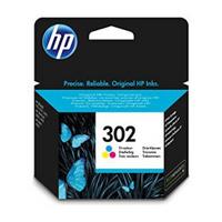 HP 302 F6U65AE كرتوجة حبرة الألوان الأصلية الدرجة ب