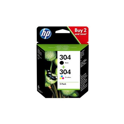 HP 304 3JB05AE Siyah Renkli Orijinal Kartuş Seti