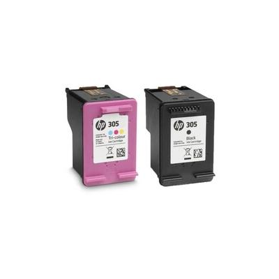 HP 305 6ZD17AE Siyah Renkli Kutusuz Orijinal Kartuş Seti