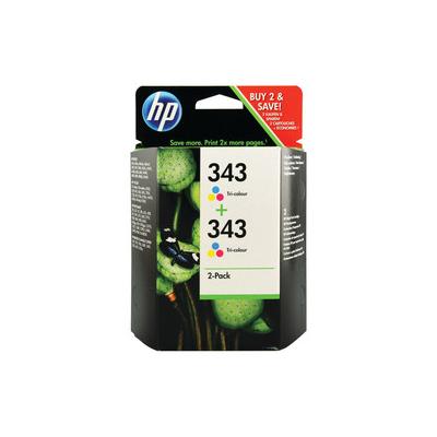 HP 343 CB332EE Renkli Orijinal Kartuş 2'li Set