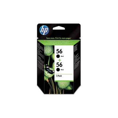 HP 56 C9502AE Siyah Orijinal Kartuş 2'li Set