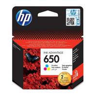 HP 650 CZ102AE كرتوجة اللون الأصلية