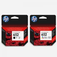 HP 652 F6V25AE Siyah F6V24AE Renkli 2'li Orijinal Kartuş Seti
