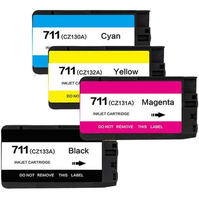 Hp 711 Kartuş Seti 4 Renk / T520 / T120 (Muadil)