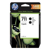 HP 711 P2V31A Siyah Orijinal Kartuş 2'li Set