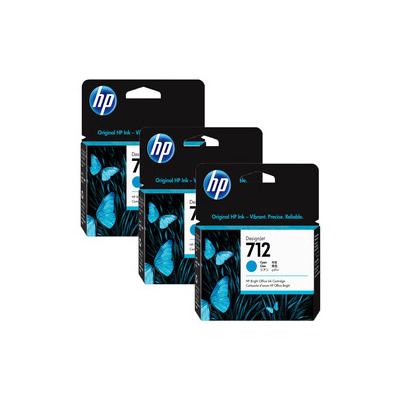 HP 712 3ED77A Mavi Orijinal Kartuş 3'lü Set