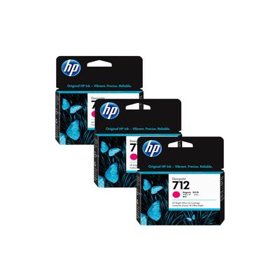 HP 712 3ED78A Kırmızı Orijinal Kartuş 3'lü Set