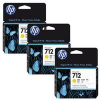 HP 712 3ED69A Sarı Orijinal Kartuş 3'lü Set