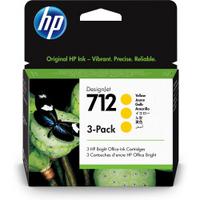 HP 712 3ED79A Sarı Orijinal Kartuş 3'lü Set