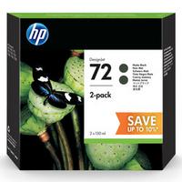HP 72 P2V33A Mat Siyah Orijinal Kartuş 2'li Set