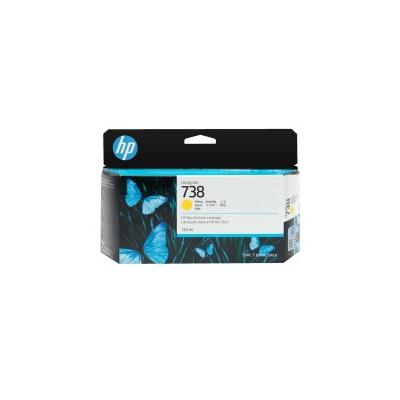 HP 738 498N7A Sarı Orijinal Kartuş