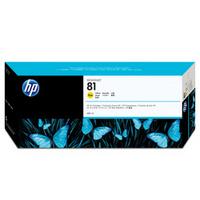 كرتوج HP 81 C4933A أصلي صفرة