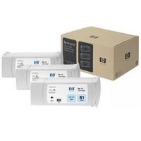 HP 81 C5070A Açık Mavi Orijinal Kartuş 3'lü Set