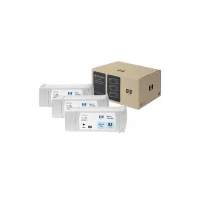 HP 83 C5076A Açık Mavi Orijinal Kartuş 3'lü Set