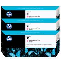 HP 91 C9487A Açık Kırmızı Orijinal Kartuş 3'lü Set