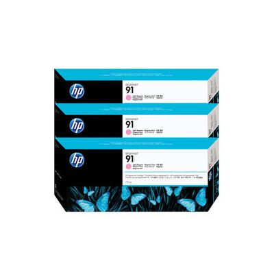 HP 91 C9487A Açık Kırmızı Orijinal Kartuş 3'lü Set