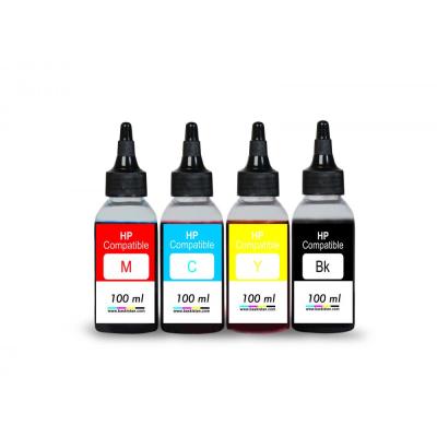 HP Serisi Yazıcılar için Vivera uyumlu 4x100 ml Mürekkep Seti