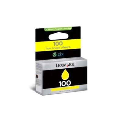 Lexmark 100 14N0902E Sarı Orijinal Kartuş