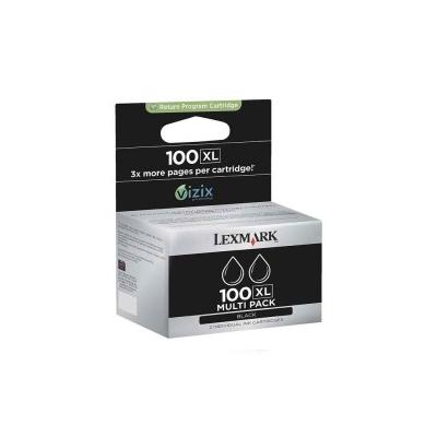 Lexmark 100XL 14N0848 Siyah Yüksek Kapasiteli Orijinal Kartuş 2'li