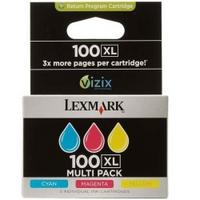 كارتوجي Lexmark 100XL 14N0850E الأصلي للطباعة بالألوان